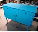 Turquoise Commode - Kast - klein dressoir, Huis en Inrichting, Kasten | Dressoirs, Ophalen, Gebruikt, 100 tot 150 cm, .