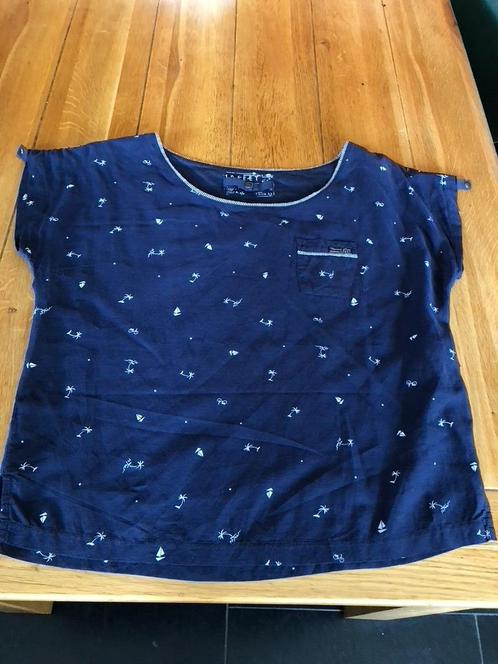 Blauw/wit 10 Feet blousje, maat L, Kleding | Dames, Blouses en Tunieken, Zo goed als nieuw, Maat 42/44 (L), Blauw, Verzenden