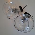 2x Raak Basket-Bol c-1725, Huis en Inrichting, Lampen | Wandlampen, Ophalen, Gebruikt, Glas, Vintage