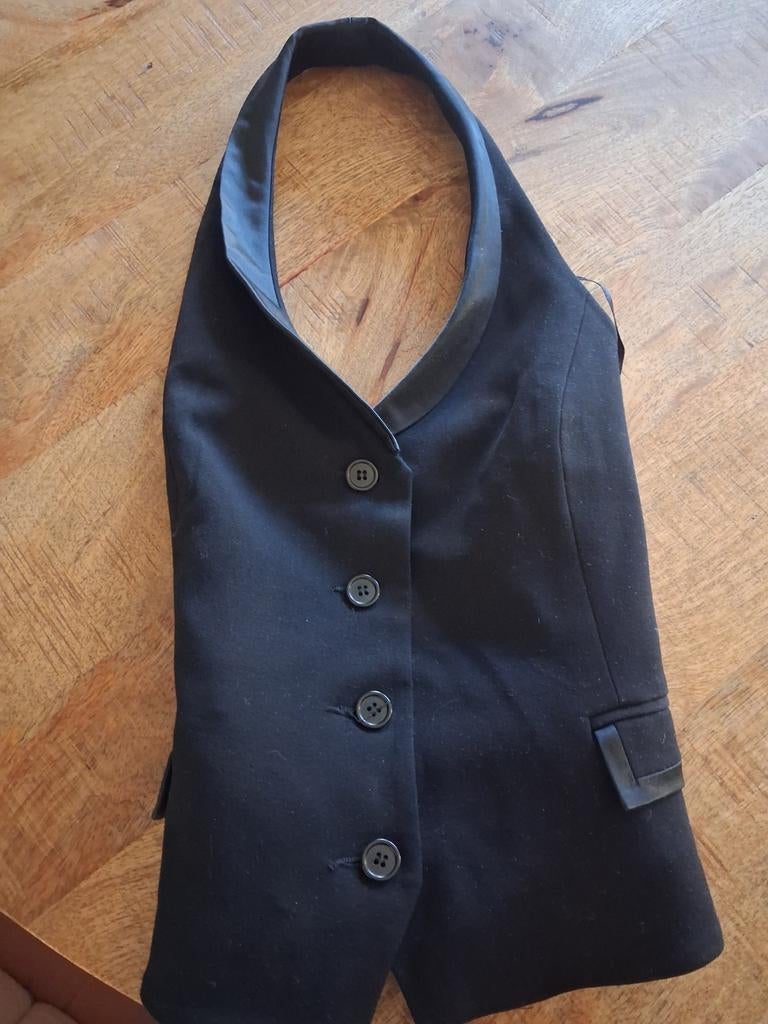 Gilet zwart halter model maat 38, Ophalen, Zo goed als nieuw, Maat 38/40 (M), Zwart