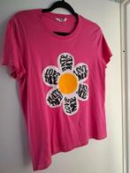 Roze shirt met bloem, Maat 38/40 (M), Ophalen of Verzenden, Korte mouw, Roze