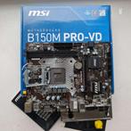 MSI B150M PRO-VD, Computers en Software, Moederborden, LGA 1151, Micro-ATX, Zo goed als nieuw, DDR4