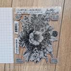 Tim Holtz stampers anonymous glorious garden set, Ophalen of Verzenden, Zo goed als nieuw, EZ-mounted stempel