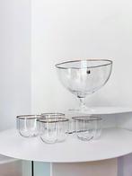 Murano glazen Fruitset met Goudrand, Carlo Moretti, eind XX, Antiek en Kunst, Ophalen of Verzenden