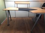 Hoekbureau ikea , schrijfmat en pc houder en  schapje, Huis en Inrichting, Bureaus, Ophalen of Verzenden, Gebruikt