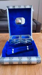 Zilveren Sieradendoos met Fluweel, Minder dan 50 cm, Gebruikt, Minder dan 50 cm, Ophalen of Verzenden