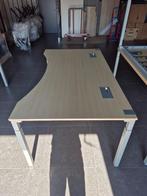 Steelcase bureaus | Aluminium - Ahorn blad 180 x 100 cm, Ophalen, Gebruikt, Bureau