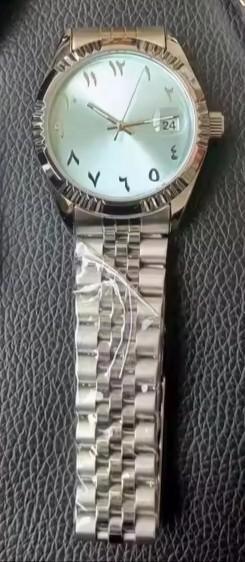 Horloge Mechanische Arabische cijfers, Sieraden, Tassen en Uiterlijk, Horloges | Antiek, Polshorloge, Overige merken, Staal, Onbekend