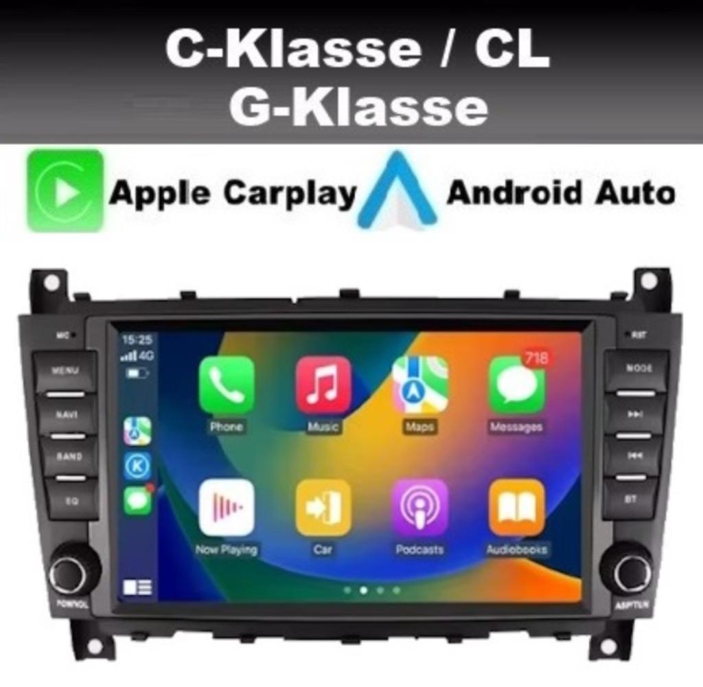 Mercedes CKlasse W203 radio navigatie android 13 dab carplay, Auto diversen, Autoradio's, Ophalen of Verzenden, Nieuw
