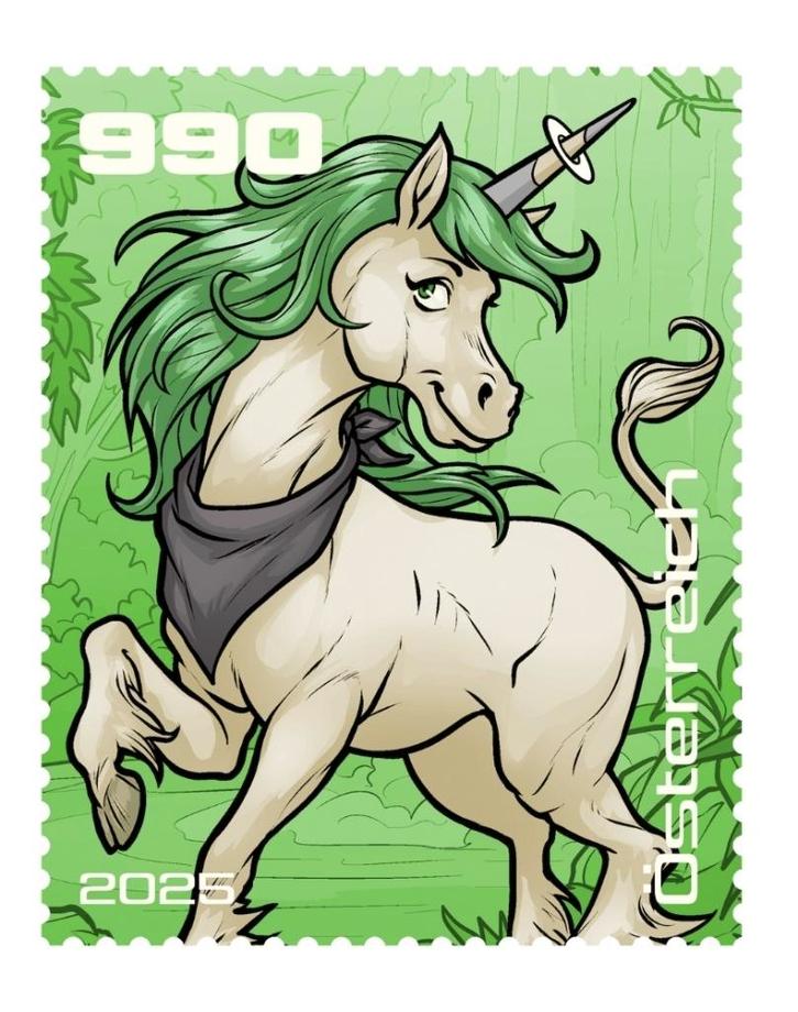 Oostenrijk 2025 Aurora Sparks Strip Crypto - NFT kleur Groen, Postzegels en Munten, Postzegels | Europa | Oostenrijk, Postfris