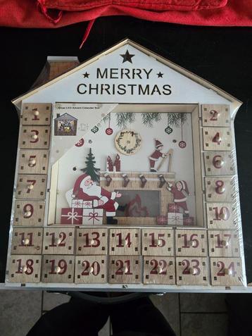 Adventskalender hout ( model haard ) beschikbaar voor biedingen