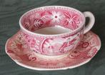 Nr PP67: 2 Roze Teadrinker theekopjes, Antiek en Kunst, Antiek | Servies los, Ophalen of Verzenden