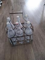 Zinken flessendrager, Ophalen of Verzenden, Gebruikt