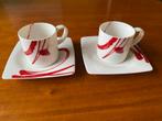 2 Mocca Kopjes Royal Fine China. Red Vanilla, Nieuw, Ophalen of Verzenden, Overige stijlen, Kop(pen) en/of Schotel(s)