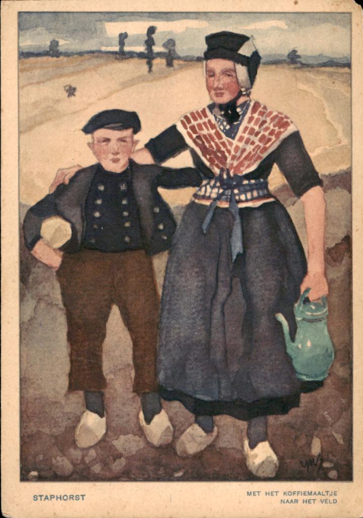 Voor het kind, Staphorst, 1932, Verzamelen, Ansichtkaarten | Themakaarten, Verzenden, 1920 tot 1940, Ongelopen, Overige thema's