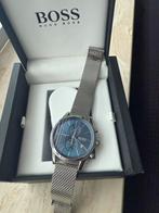 Hugo boss heren horloge blauw, Ophalen of Verzenden, Zo goed als nieuw, Staal, Overige merken