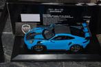 1:18 PORSCHE 911 GT3 RS blue Minichamps zie info WRH, Hobby en Vrije tijd, Modelauto's | 1:18, Verzenden, Zo goed als nieuw, Auto