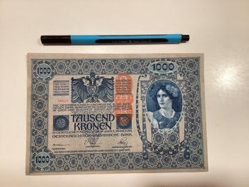 Oud bankbiljet uit 1902 / 1920, 1000 Kronen, t.e.a.b. beschikbaar voor biedingen