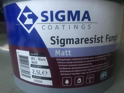 Sigma badkamer muurverf (fungi) zalm/roze, Doe-het-zelf en Verbouw, Verf, Beits en Lak, Zo goed als nieuw, Verf, Minder dan 5 liter