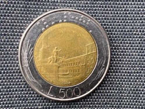 Italiaanse 500 lire muntstuk, Postzegels en Munten, Munten | Europa | Niet-Euromunten, Italië, Ophalen of Verzenden