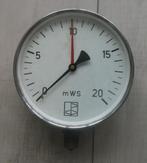 Oude manometer met aanduiding meter Water Kolom mWS, Verzenden