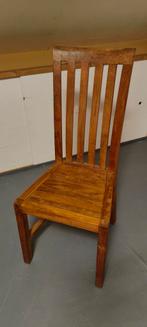 6 teakhouten stoelen, Huis en Inrichting, Ophalen, Gebruikt