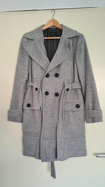 Mango Suit – Grey Wool-Blend Coat (Size XL) beschikbaar voor biedingen