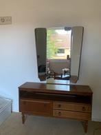 Vintage kaptafel + kruk, Huis en Inrichting, Tafels | Kaptafels, Ophalen, Gebruikt, Mid century, 100 tot 150 cm