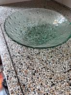 Schaal glazen fruitschaal plantenschaal bubbels bubbelglas, Schaal, Verzenden, Rond, Glas
