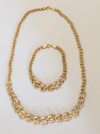 14 karaat (585)gouden set: ketting en armband, Ophalen of Verzenden, Nieuw, Goud, Goud
