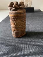 Afrikaans vooraadpotje handgesneden, Antiek en Kunst, Kunst | Niet-Westerse kunst, Ophalen of Verzenden