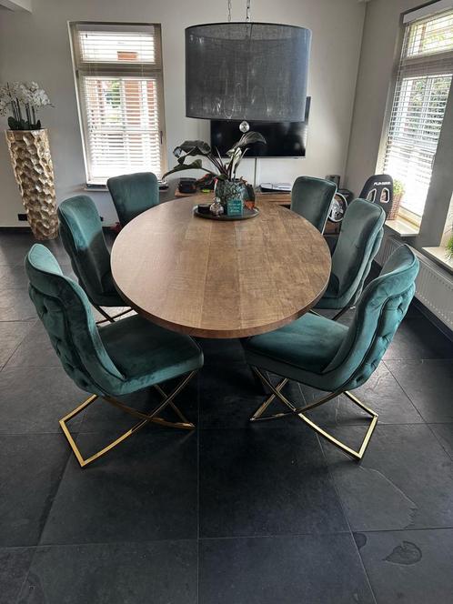 Prachtige eettafel 240 x 128 cm, 1 jaar oud, Huis en Inrichting, Tafels | Eettafels, Zo goed als nieuw, 100 tot 150 cm, 200 cm of meer