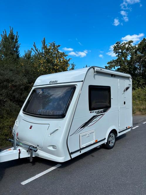 Zeer nette Elddis caravan 302 Xplore - leeg-gewicht 800 kg, Caravans en Kamperen, Caravans, Particulier, tot en met 2, 750 - 1000 kg