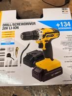 Powerplus Accu Boormachine - Nieuw in doos. 2 accu’s, Ophalen of Verzenden, Nieuw, Boor- en Schroefmachine, Variabele snelheid