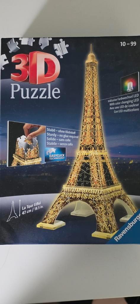 3D Puzzel Eiffeltoren - Ravensburger, Hobby en Vrije tijd, Denksport en Puzzels, Ophalen of Verzenden