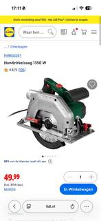Parkside Handcirkelzaag 1350W - Nieuw in doos!, Cirkelzaag, 70 mm of meer, Nieuw, Ophalen of Verzenden