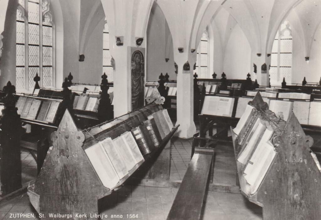 ZUTPHEN St. Walburgs Kerk Librije gr.f., Verzenden, 1960 tot 1980, Gelopen, Gelderland