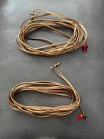 2x4,0mm OFC luidsprekerkabel 2 x 7m incl. RCA connectors, Ophalen, Gebruikt, 10 meter of meer, Luidsprekerkabel