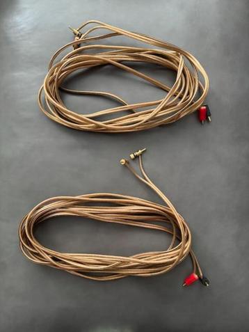 2x4,0mm OFC luidsprekerkabel 2 x 7m incl. RCA connectors beschikbaar voor biedingen