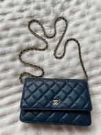 Chanel Wallet on Chain, Blauw, Gebruikt, Ophalen of Verzenden, Avondtasje