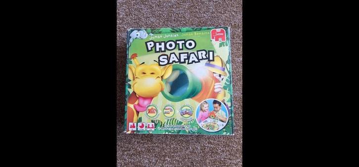 Photo Safari - Jumbo Jonkies, Hobby en Vrije tijd, Gezelschapsspellen | Bordspellen, Zo goed als nieuw, Drie of vier spelers, Ophalen of Verzenden