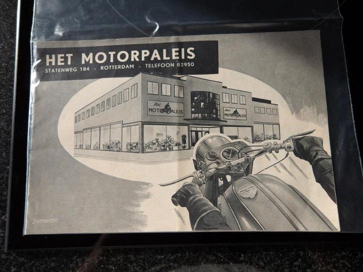 Het Motorpaleis Rotterdam motorfiets catalogus 1955, Motoren, Handleidingen en Instructieboekjes, Overige merken, Verzenden