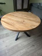 Ronde eettafel 130 cm, Ophalen, Rond, Zo goed als nieuw, Vijf personen of meer