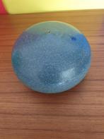 blauwe urn bol kunstobject 15 x 10 cm, Ophalen of Verzenden