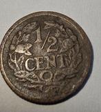 Halve Cent 1915 - Wilhelmina, Ophalen of Verzenden