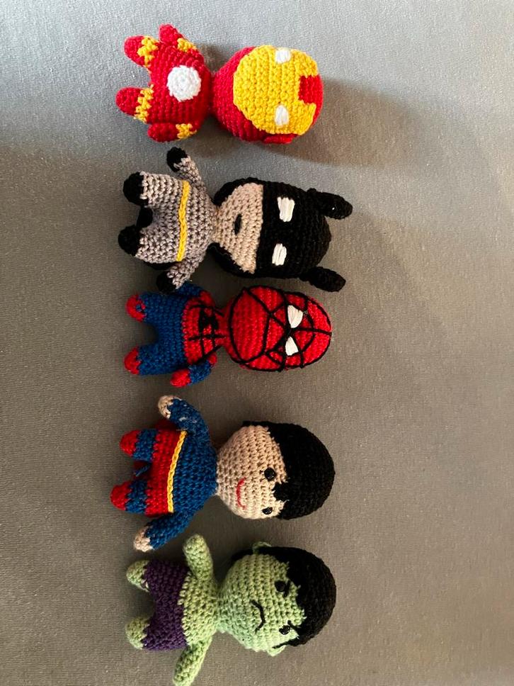Gehaakte Superhelden Figuren, Kinderen en Baby's, Speelgoed | Knuffels en Pluche, Nieuw, Overige typen, Ophalen of Verzenden