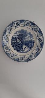 Handgeschilderd Delfts blauw wandbord, Ophalen of Verzenden, Zo goed als nieuw