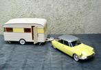 Citroen DS 19 met Caravan Digue Panoramic geel Norev 1:18, Hobby en Vrije tijd, Modelauto's | 1:18, Ophalen of Verzenden, Nieuw