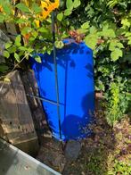 Grote blauwe ton gratis, Tuin en Terras, Regentonnen, 150 liter of meer, Ophalen, Zo goed als nieuw, Kunststof