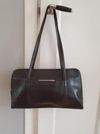 Ruime bruine leren Claudio Ferrici tas., Ophalen of Verzenden, Gebruikt, Bruin, Handtas